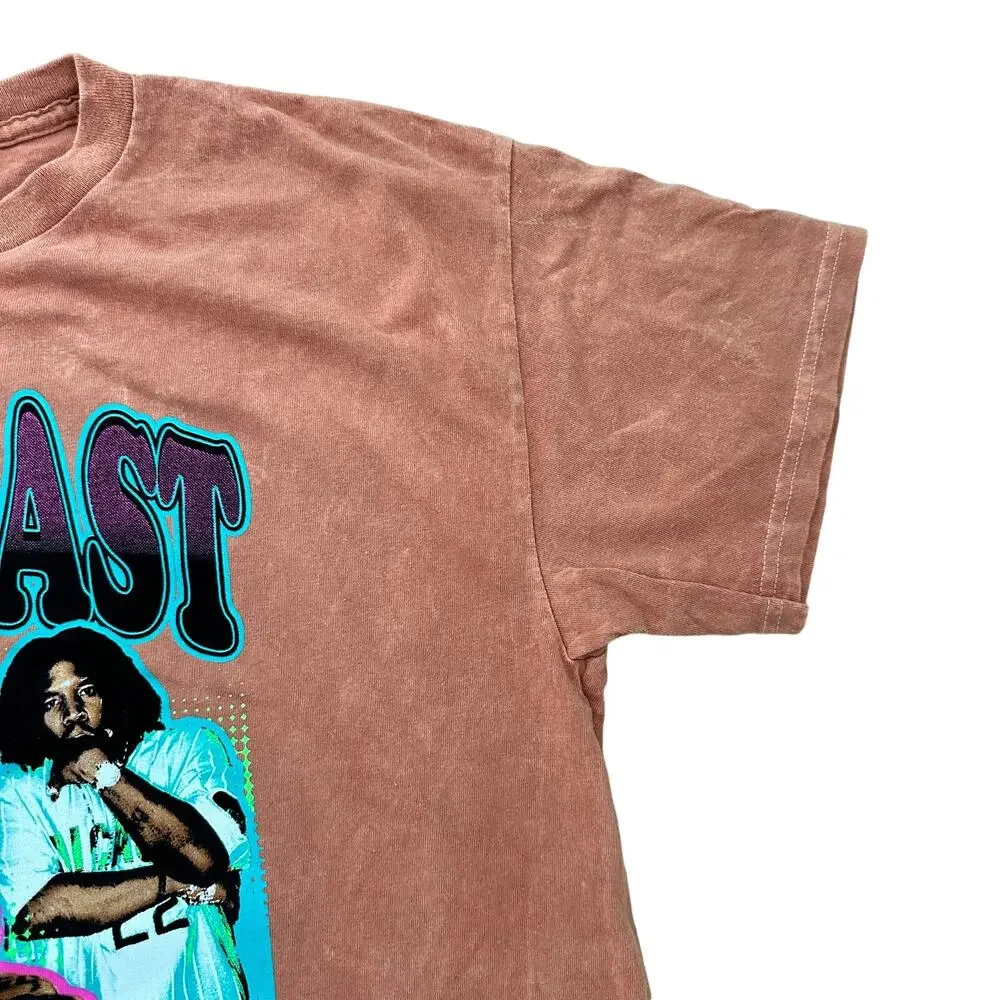 Outkast Graphic Print 90s Y2K Band Short Sleeve T-Shirt Orange Size Large - Picture 4 of 8